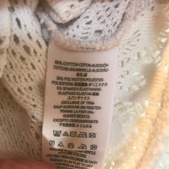 Free People Crochet Lace Keyhole Back Cropped Tank - Picture 5 of 8